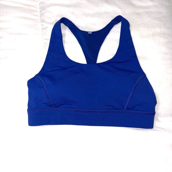 EXCELLENT Lululemon Circuit Breaker Sports Racerback Bra Sapphire Blue 8 - Picture 7 of 7